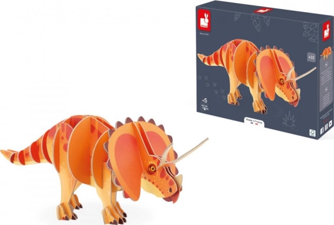 3D slagalica Triceratops od Janod