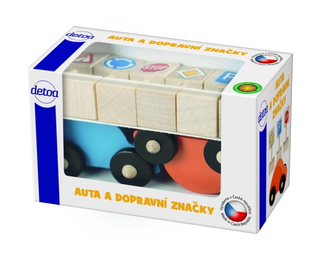 Detoa Drvena autića i prometni znakovi