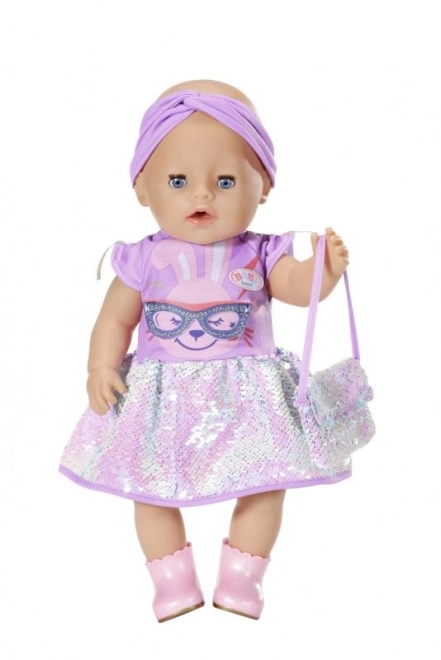BABY born Deluxe komplet s haljinicama Rođendansko izdanje, 43 cm