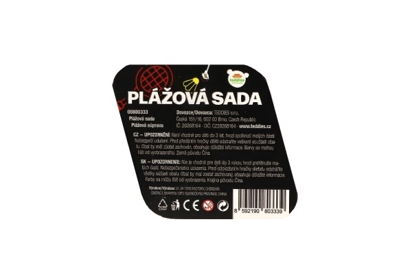 Šareni set za plažu s lopticama i košaricom
