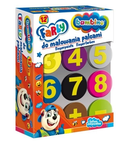 BAMBINO Boje za prst 12 boja