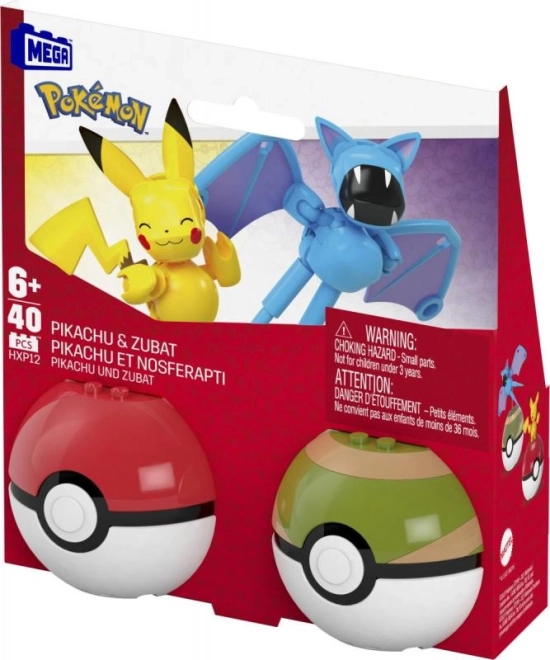 Mega pokÉmon pokÉball - pikachu i zubat