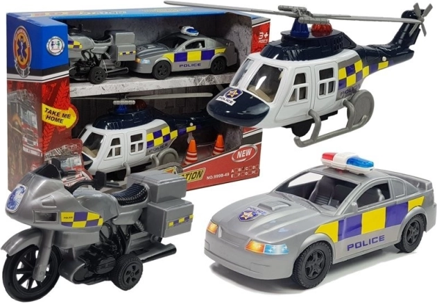policijski set vozila sa svjetlima i zvukovima