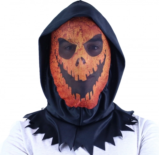 tekstilna halloween maska bundeve s kapuljačom
