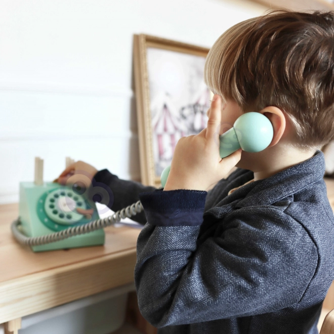 Klasični drveni telefon za djecu