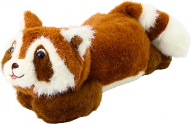 Plišani ležeći rakun smeđi 30 cm