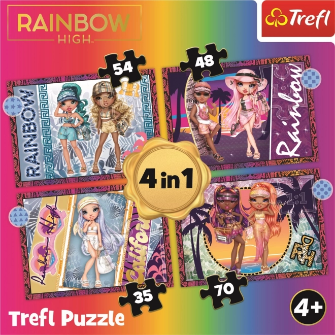 Puzzle 4u1 Moderne duge visoke lutke