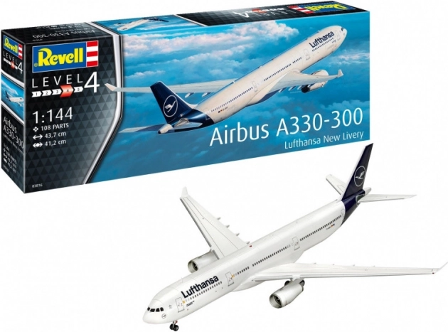 Plastični model zrakoplova Airbus A330-300 Lufthansa 1:144