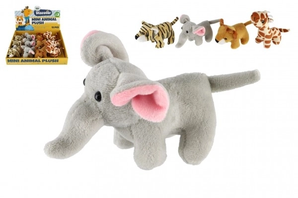 Plišane Životinje Safari i ZOO 10-15 cm, 4 Vrste, 12 kom
