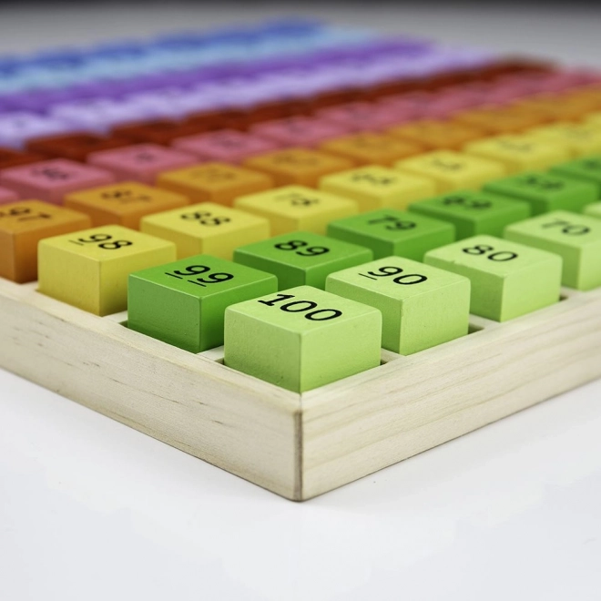 Edukativna igračka Bigjigs Toys – Drveni brojevi u spremniku