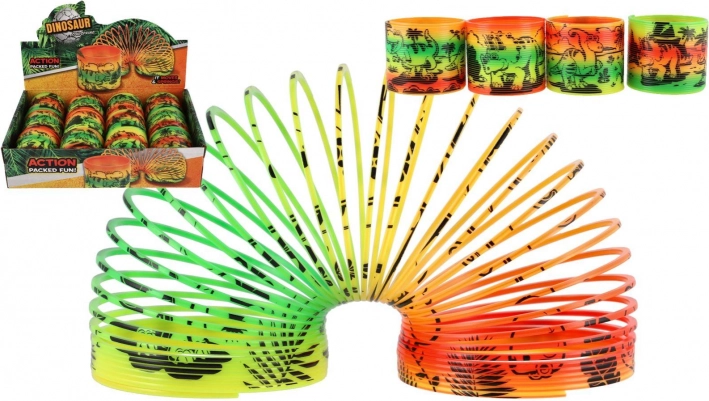 Plastična spirala s motivom dinosaura 7,5 cm