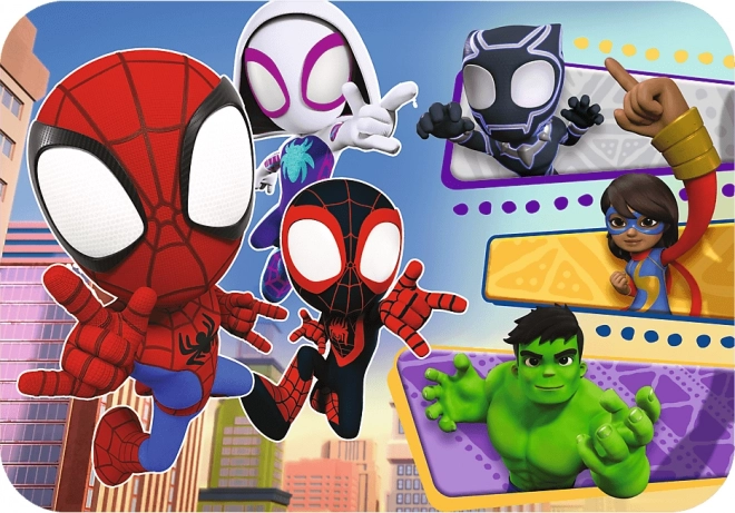 TREFL Drvene puzzle Spidey i njegovi čudesni prijatelji 24 dijelova
