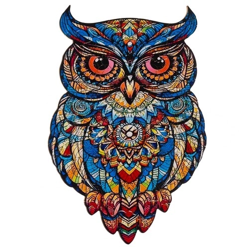 Drvene puzzle sova Kruzzel