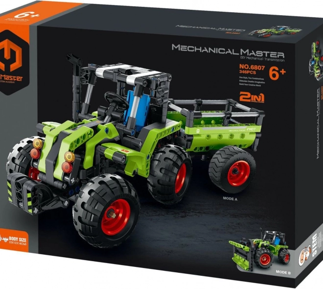 Konstruktorski set Traktor/Traktor s prikolicom 2u1
