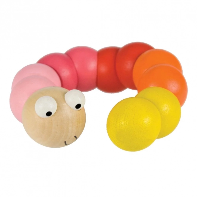 Bigjigs Toys drvene igračke - Šareni crvić plava