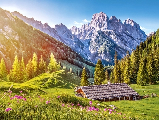 Puzzle 500 dijelova – Ljeto u Alpama CASTORLAND