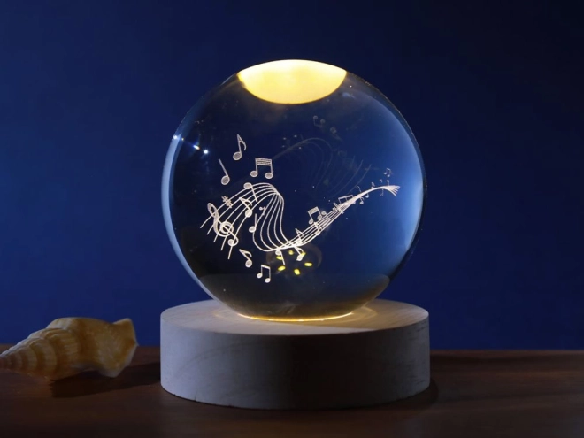 Kristalna lampica Kugla Music 8 cm