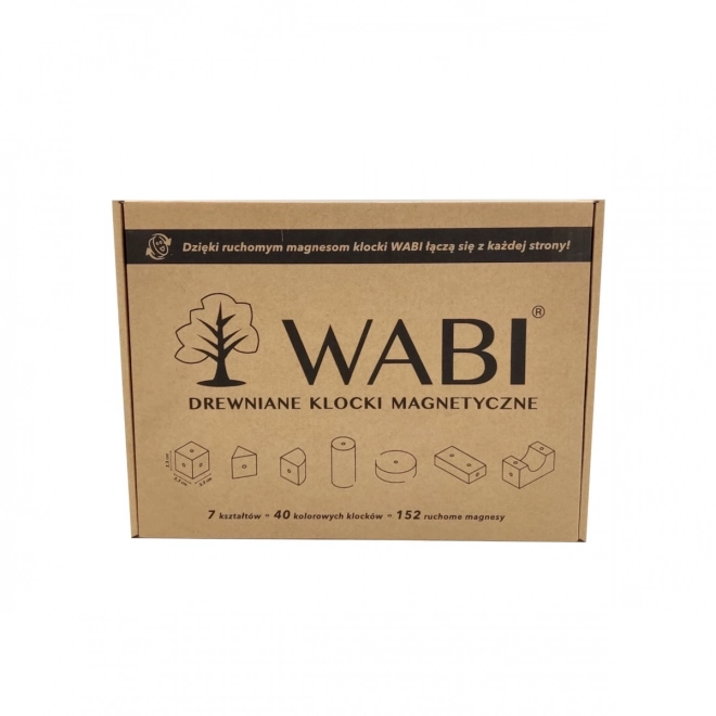 Drvene magnetičke kocke WABI 40 komada