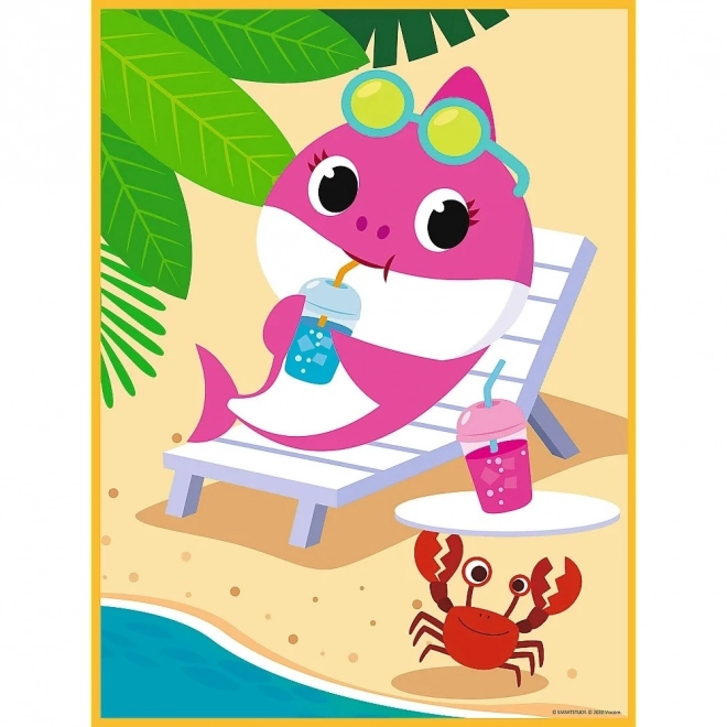 Baby MAXI 2x10 dijelova puzzle Sretan Dan Morskog Psa, Baby Shark