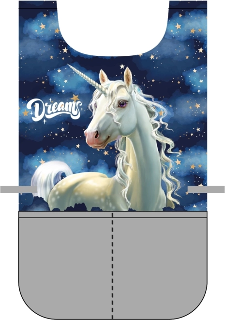 Pregača pončo Unicorn za likovni odgoj