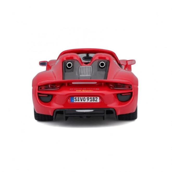 Kovinsko autiće Porsche 918 Spyder crveno