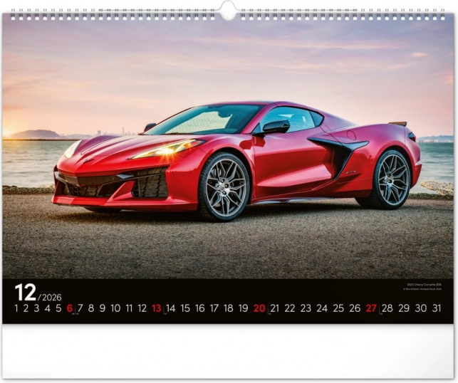 Zidni kalendar Brzi Automobili 2026