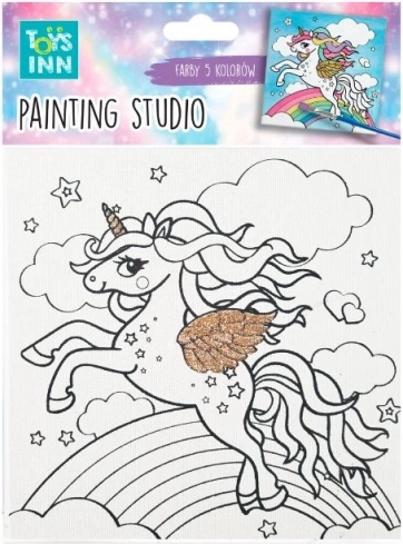 slikarski set platno unicorn rainbow