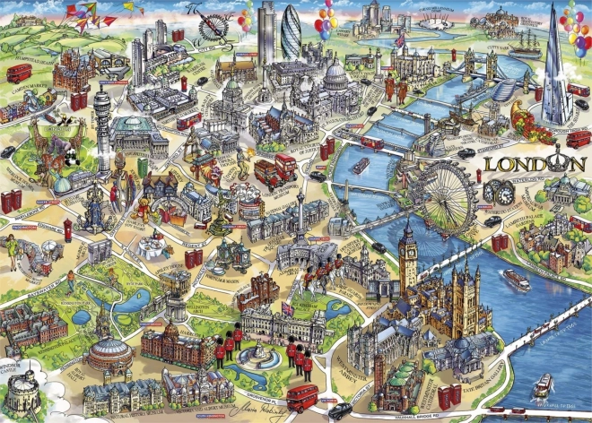 Puzzle londonske znamenitosti 1000 dijelova