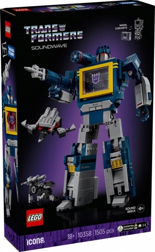 Lego Icons Transformers: Soundwave – kolekcionarski model za odrasle