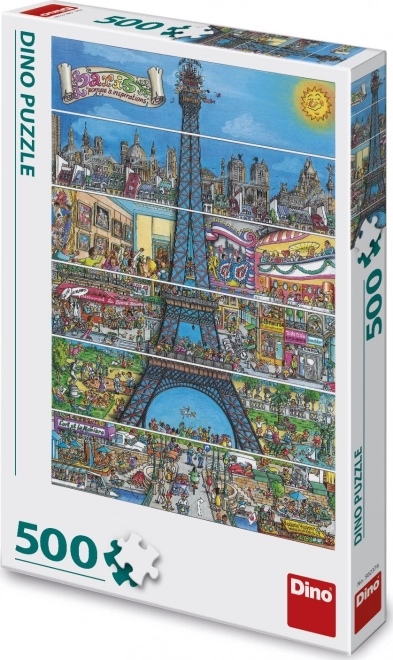Puzzle Ajfelov toranj 500 komada crtež