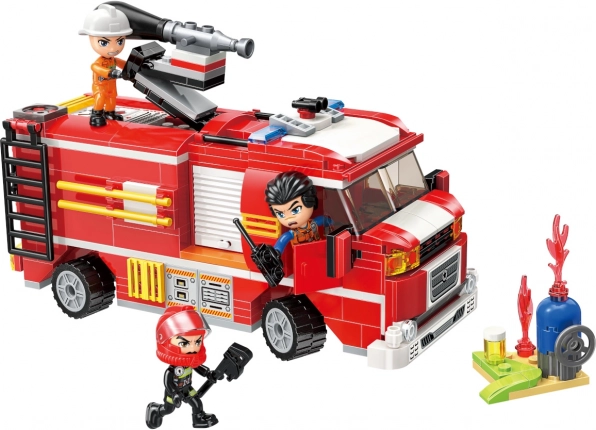Qman vatrogasna cisterna Mine City Fire Line s vodenim topom (set za slaganje od 370 dijelova)