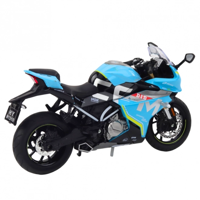 Sportski motocikl metalni plavi 1:12