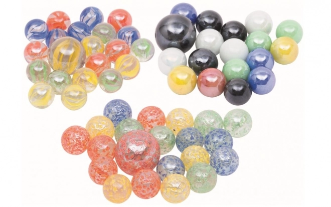 Staklene kuglice Marbles 21 kom - Mramorne kuglice