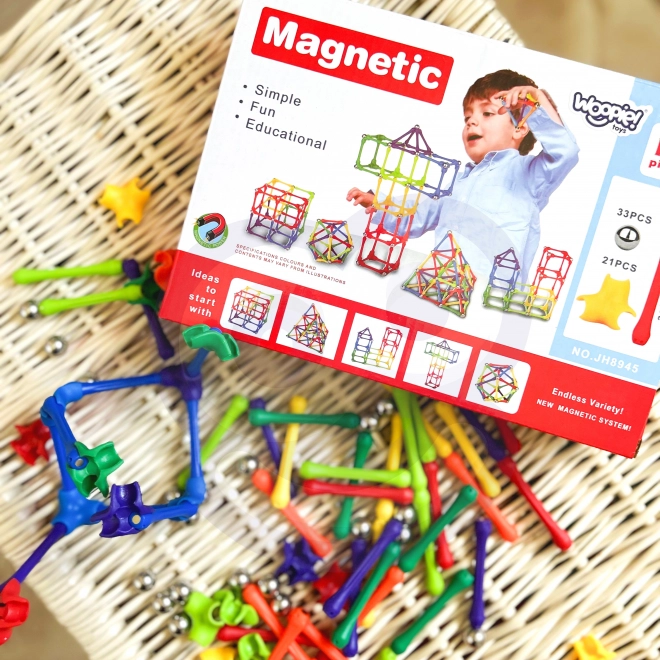 Magnetna građevinska igračka Woopie 110 dijelova