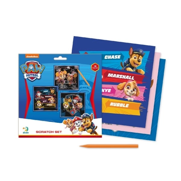 Sličice za struganje Paw Patrol u boji 3 kom