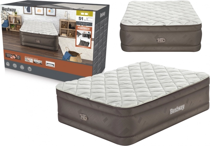 Nafukovni madrac BESTWAY s integriranom pumpom 203 × 152 × 51 cm