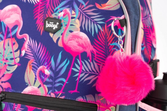 BAAGL školski ruksak Flamingo