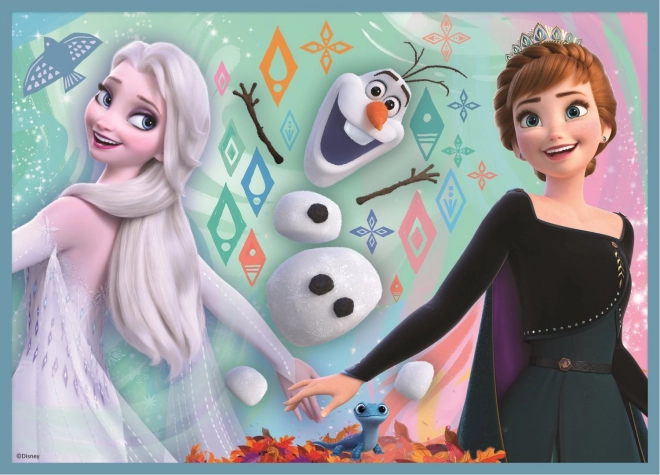 Frozen Puzzle 4u1 (12, 15, 20, 24 dijelova) - Prekrasan svijet