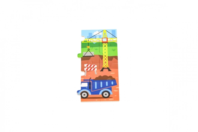 Drvene puzzle 24 dijelova - građevina