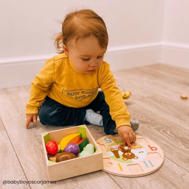 Drvena kutija s voćem igračke Bigjigs Toys