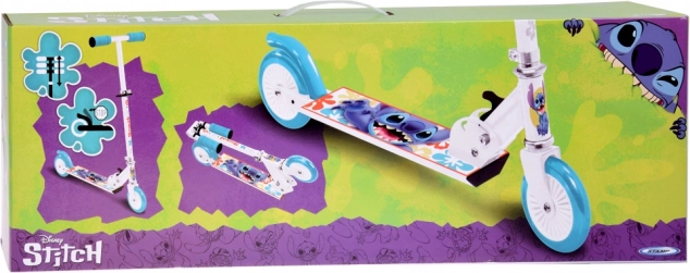 Sklopivi romobil Disney STITCH bijeli za djecu do 50 kg