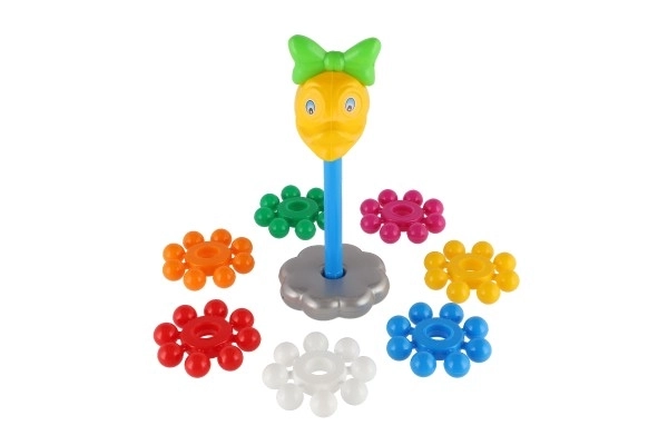 Složena piramida s prstenovima plastika 26cm u mrežici 12m+