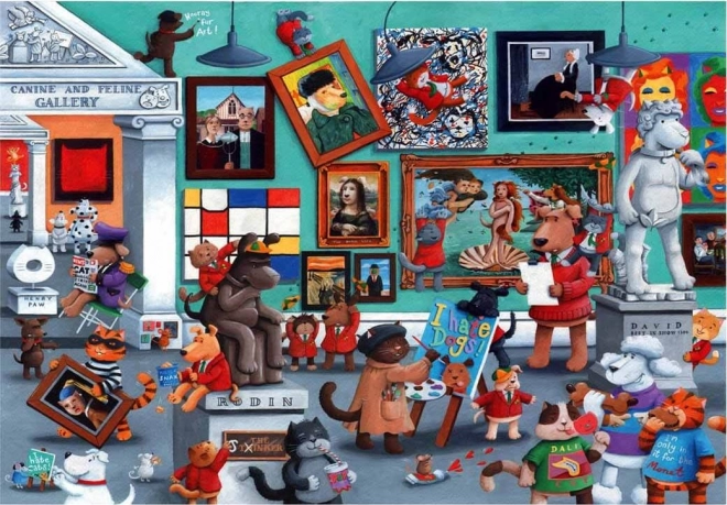 Puzzle ANATOLIAN mačji i pseći umjetnici 260 dijelova