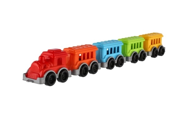 Lokomotiva/Vlak + 4 vagona plast u mreži 5x24x10cm