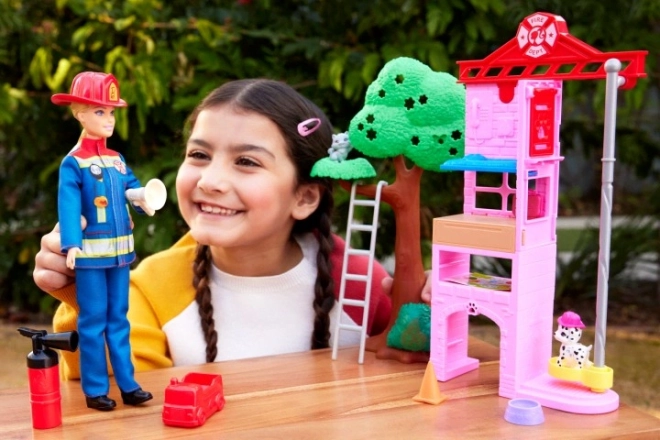 Lutka Barbie vatrogasac s priborom