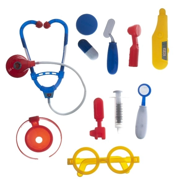 Set doktor/liječnik plastika u plastičnom kovčegu u blisteru 23x40x4cm