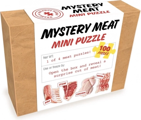 Mini puzzle iznenađenje Mesni motiv 100 dijelova