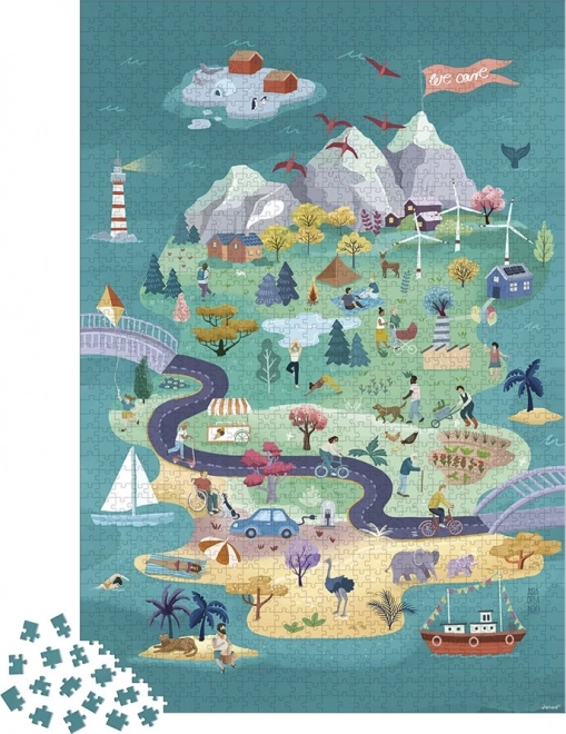 Puzzle Izlet na otok Harmony 1500 dijelova