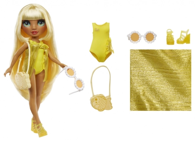 Rainbow High moderna lutka Swim Style Sunny Yellow