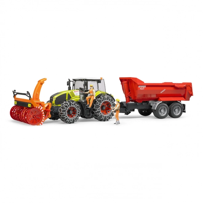 Bruder traktor Class Axion 950 sa snježnim frezama